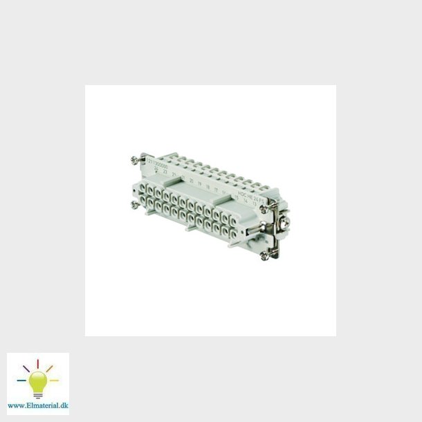 Hun-indsats 24 pol + jord for skrue-ben, 1211300000