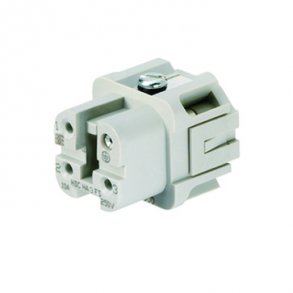 Hun-indsats 3 pol + jord for skrue-ben