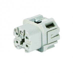 Hun-indsats 4 pol + jord for skrue-ben