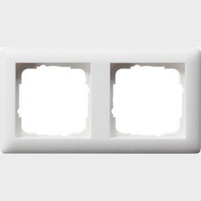 2-modul-ramme Standard 55 hvid mat