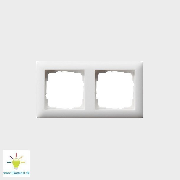 2-modul-ramme Standard 55 hvid mat
