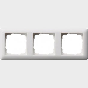 3-modul-ramme Standard 55 hvid mat