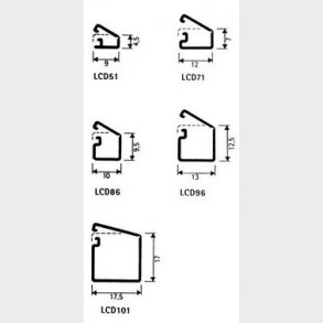 Minikanal lcd 96.3 hvid