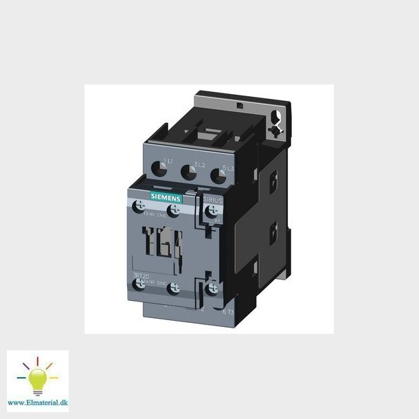 Kontaktor 5.5kW/400V ac 230V, 1NO/1NC, 3-polet, Strrelse S0 Skrueterminaler