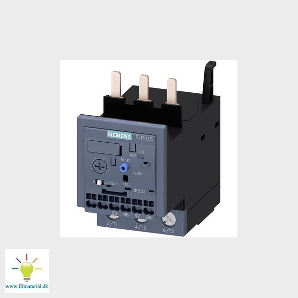 Overbelastningsrel 12,5-50 a for montering i kontaktor med skrueklemmer 3RB3036-1UB0