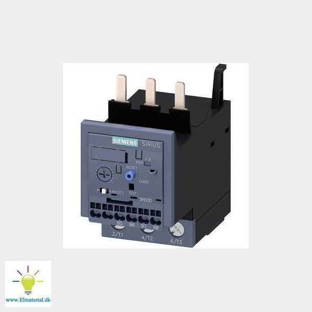 Overbelastningsrel 20-80 a for montering i kontaktor med skrueklemmer 3RB3036-1WB0