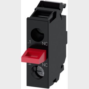 Kontaktmodul med 1 Kontakt element, 1NC, Skrue terminal, 3SU1400-2AA10-1CA0