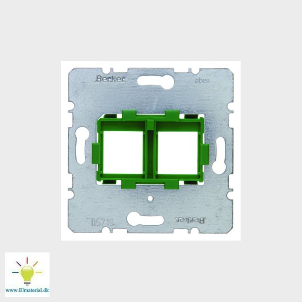 Dataudtag indsats Euro for 2x Systimax modular jack (grn)