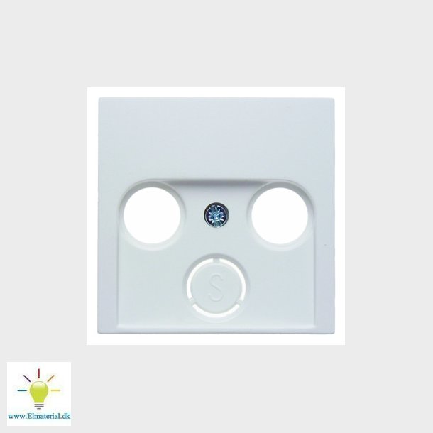 Afdkning for antenneudtag hvid