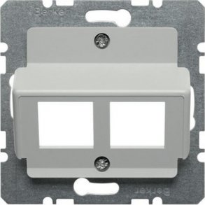 Dataudtag Euro indsats 30° 2x Actassi S1 hvid