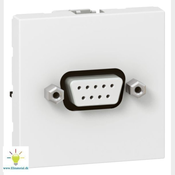 Sub D9 Hunstik Skrue 2M Hvid