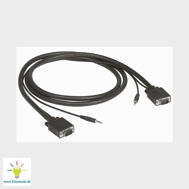 Hd15 Ledning+Jack Audio 3,5Mm