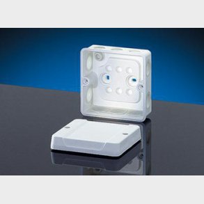 Snabbmembrandosa 2,5mm2 vit utan plint