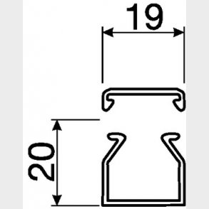 Kabelkanal komplet LF 20020 G