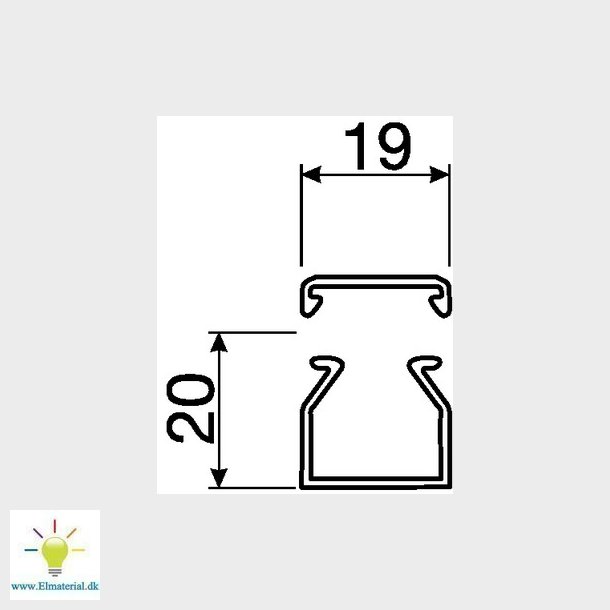 Kabelkanal komplet LF 20020 G