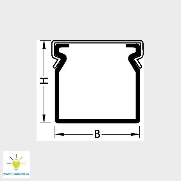 Kabelkanal slitsad BA6 80120