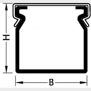 Kabelkanal slitsad BA6 80080