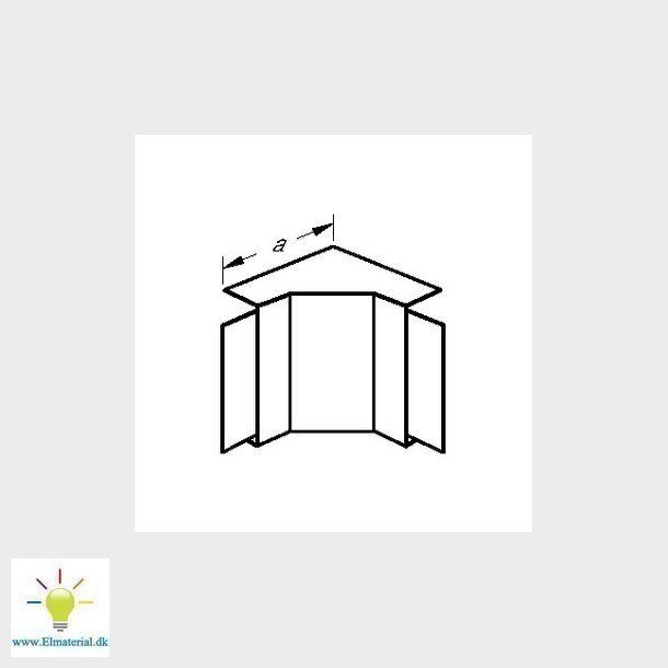 Hjrne indvendig FB 60130 M 5511 perlehvid