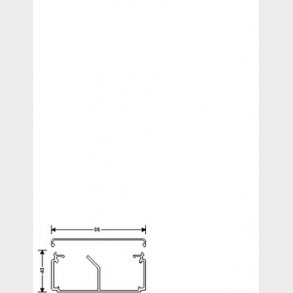 Kabelkanal komplet LF 40091 perlegr�