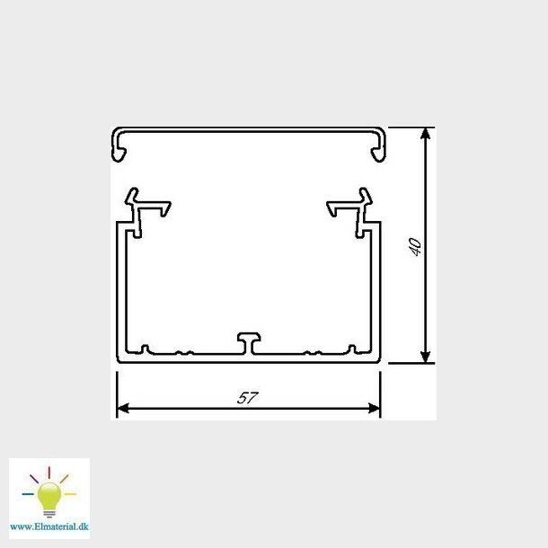 Kabelkanal komplet LF 40060 G