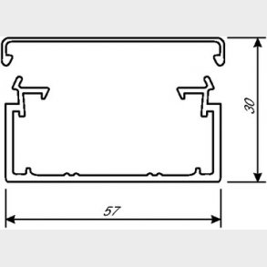 Kabelkanal komplet LF 30060 G