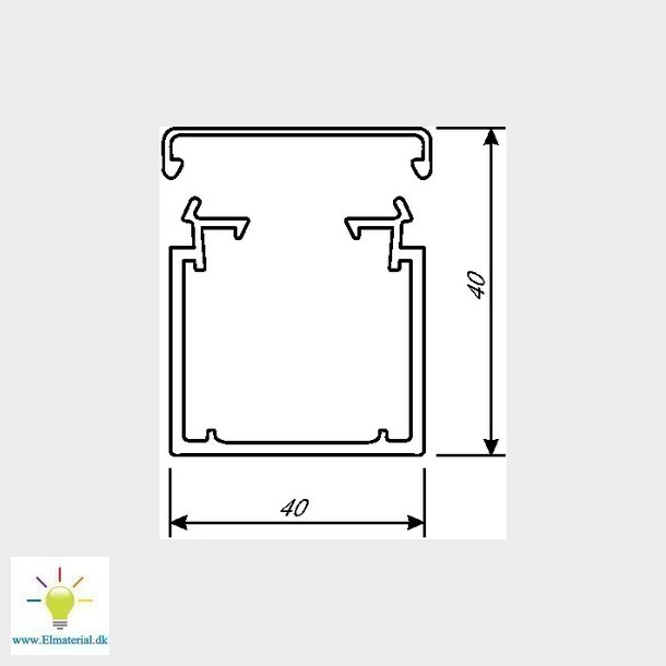 Kabelkanal komplet LF 40040 G