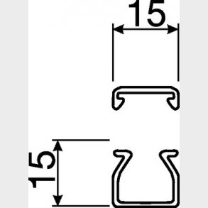 Kabelkanal komplet LF 15015 G