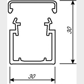 Kabelkanal komplet LF 30030 G