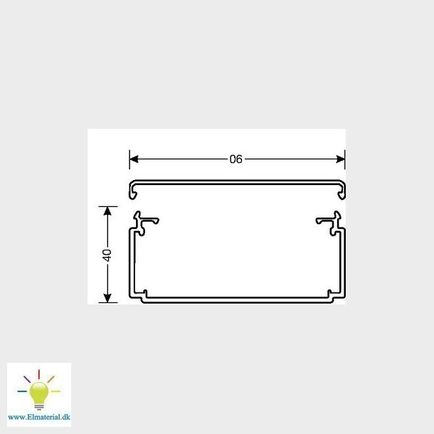 Kabelkanal komplet LF 40090 PG
