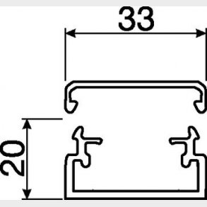 Kabelkanal komplet LF 20035 PG
