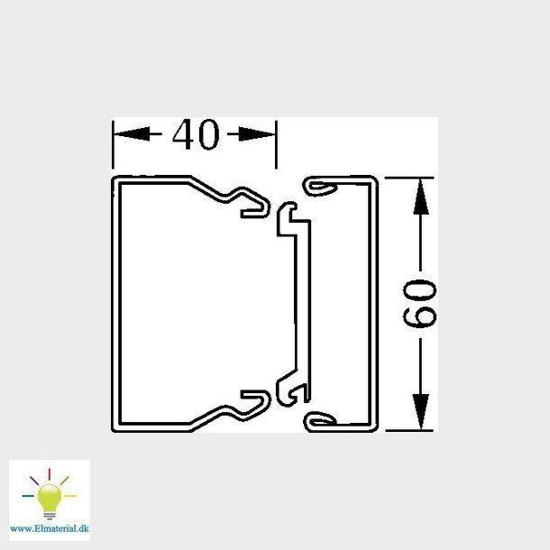 Kabelkanal komplet LFS 40060 VZ