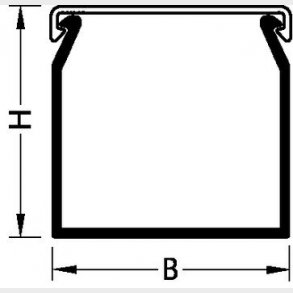 Kabelkanal slitsad HNG50025