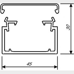 Kabelkanal komplet LF 30045 PG