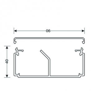 Kabelkanal komplet LF 40091 perlehvid