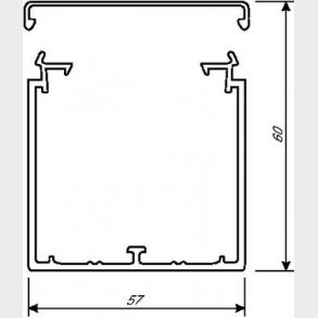Kabelkanal komplet LF 60060 PH