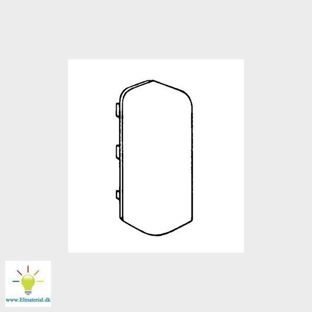 Endestykke hjre SL 20051 M 5553 perlehvid