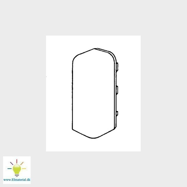 Endestykke venstre SL 20051 M 5554 perlehvid