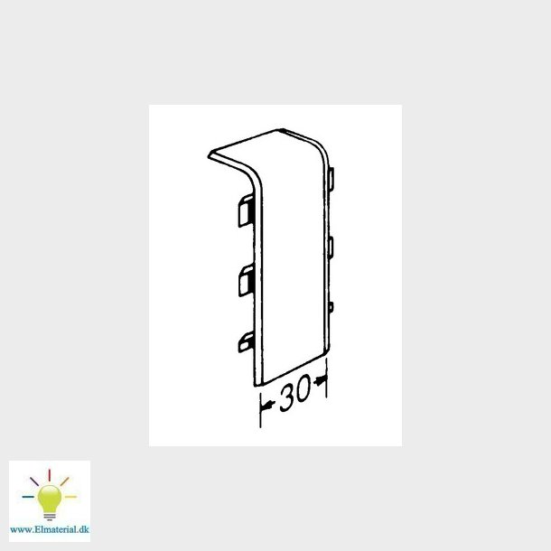 Koblingsstykke SL 20051 M 5555 perlehvid