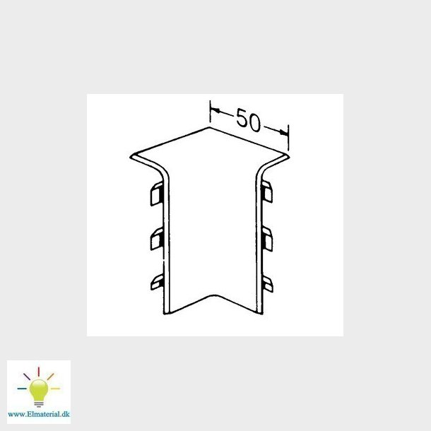 Hjrne indvendig SL 20071 M 5561 perlehvid