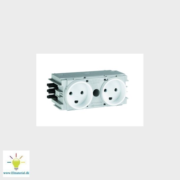 Stikkontakt Winsta 2x Ecoline, GD2000PERL
