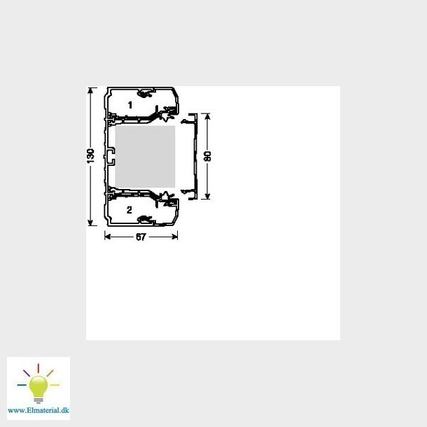 Kanalbund halogenfri 130 brhn 70130 perlehvid