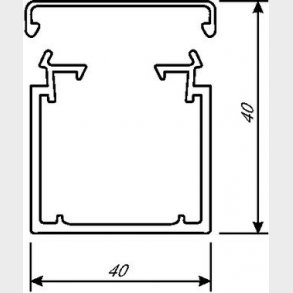 Kabelkanal komplet LF 40040 PH