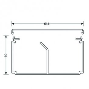 Kabelkanal komplet LF 60111 perlehvid