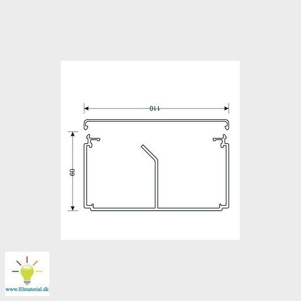 Kabelkanal komplet LF 60111 perlehvid