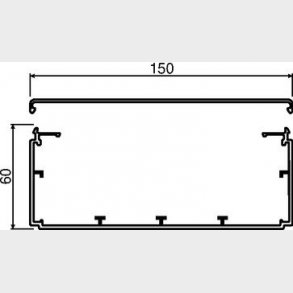 Kabelkanal komplet LF 60150 PG