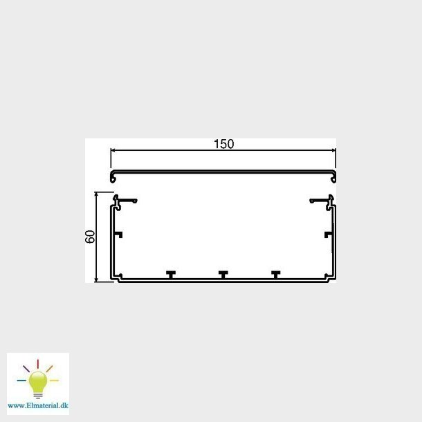 Kabelkanal komplet LF 60150 PG