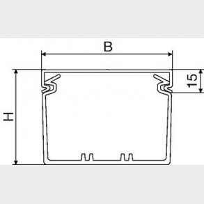 Kabelkanal slitsad BA7 40040