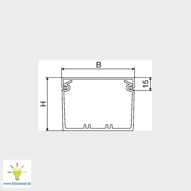 Kabelkanal slitsad BA7 40040