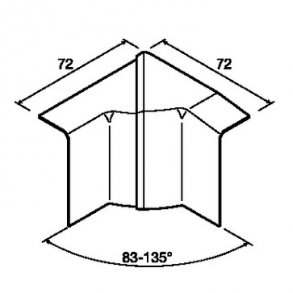 Indvendigt hj�rne SL 55mm 9010