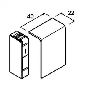 Endeplade SL 55mm 9010